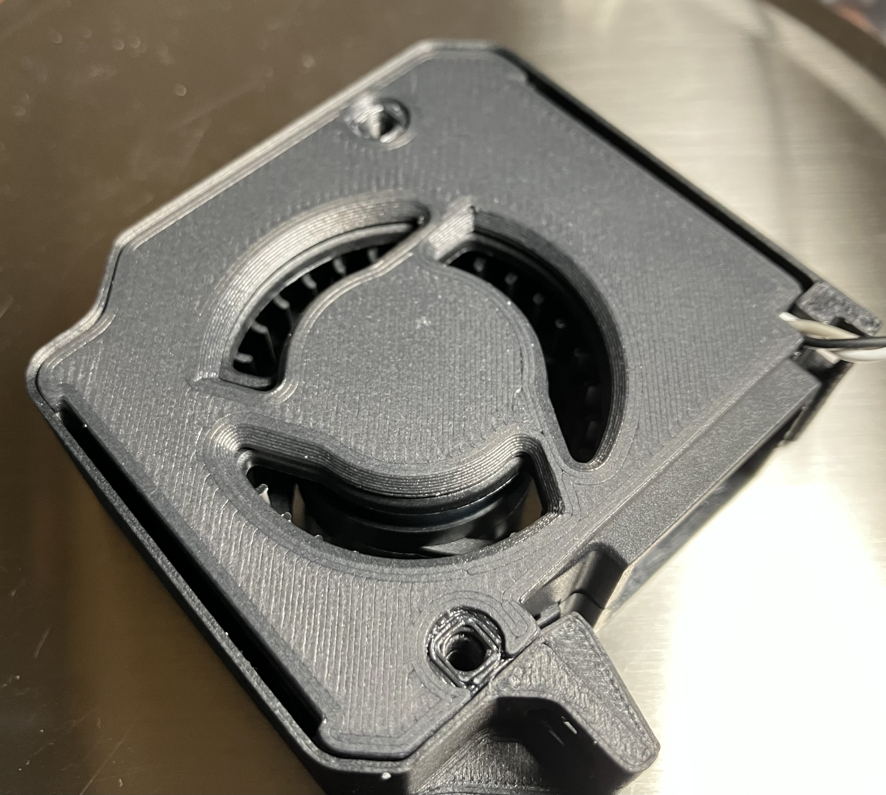 Quiet MK4S Fan Cover - for X-axis resonance - Aesthetic Remix