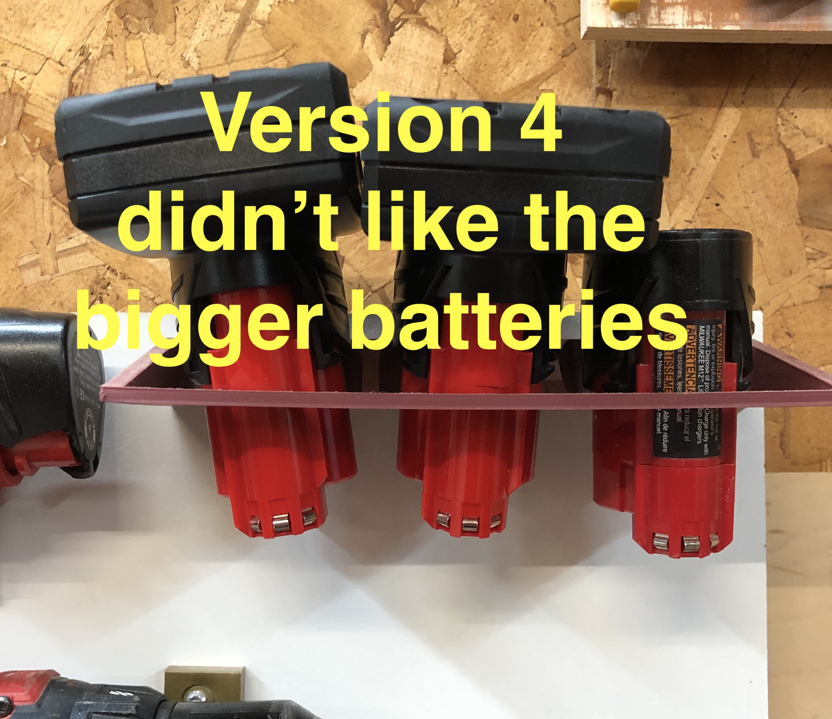 Milwaukee M12 Battery holder New Version 5! by Thomllama Download