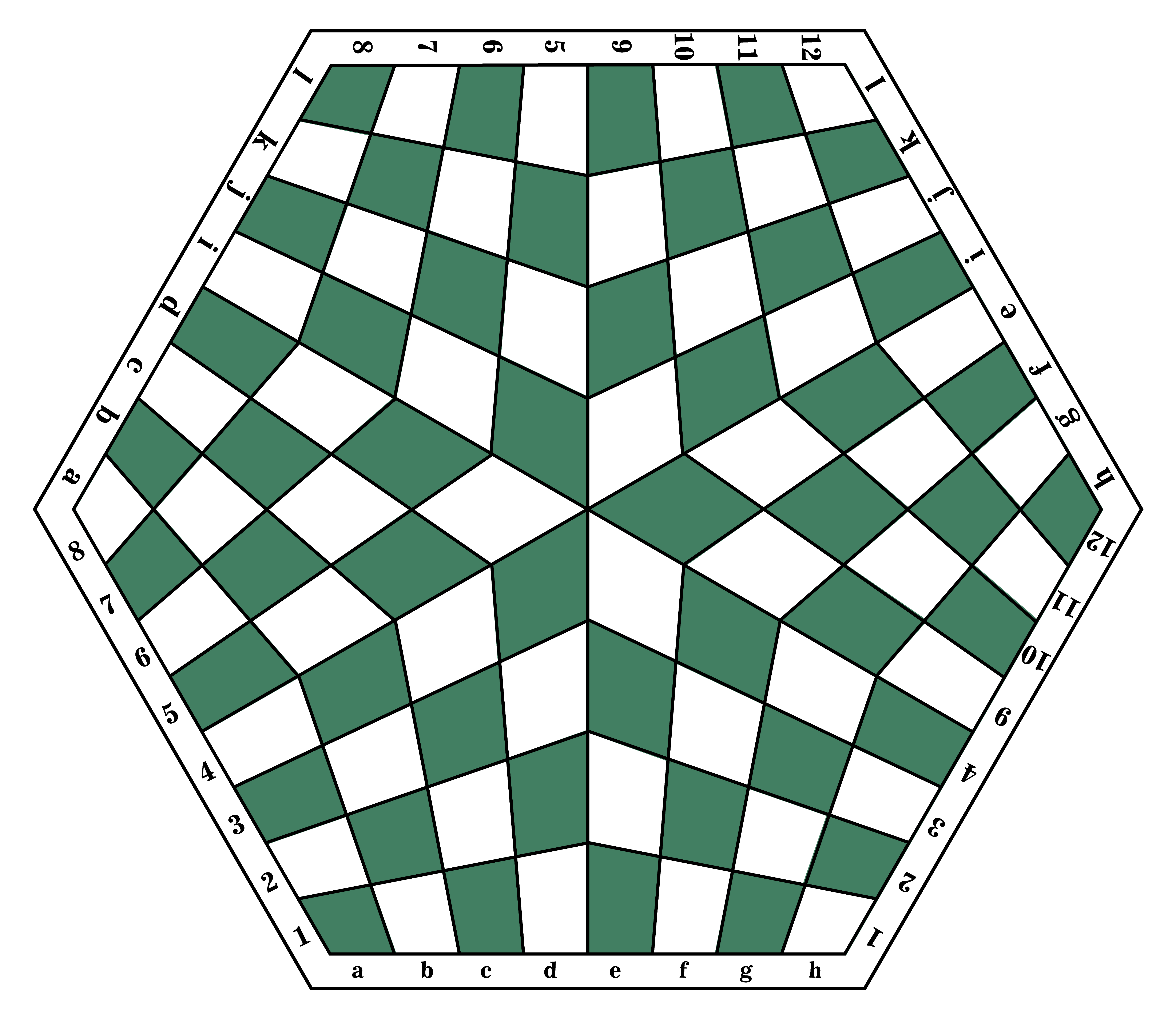 Three-Player Chess Board – For 2D Printing (Not 3D Printable!)