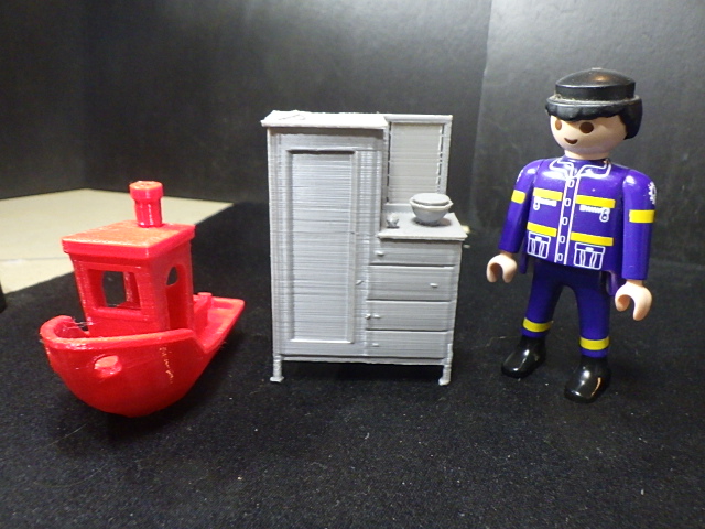 Antique Chifferobe Dresser in Playmobil Diorama Compatible Scale & Dollhouse Scale