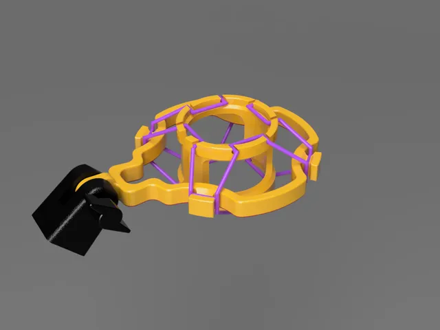 Streaming Microphone Shock Mount - Optimized for 3D Printing 001