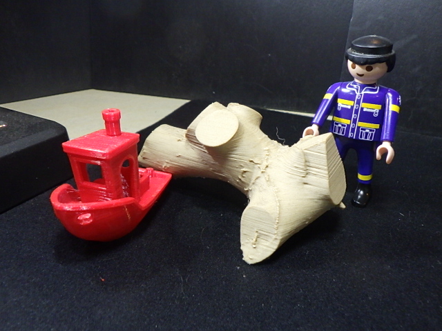 Florida Red Oak Log in Playmobil Diorama Compatible Scale