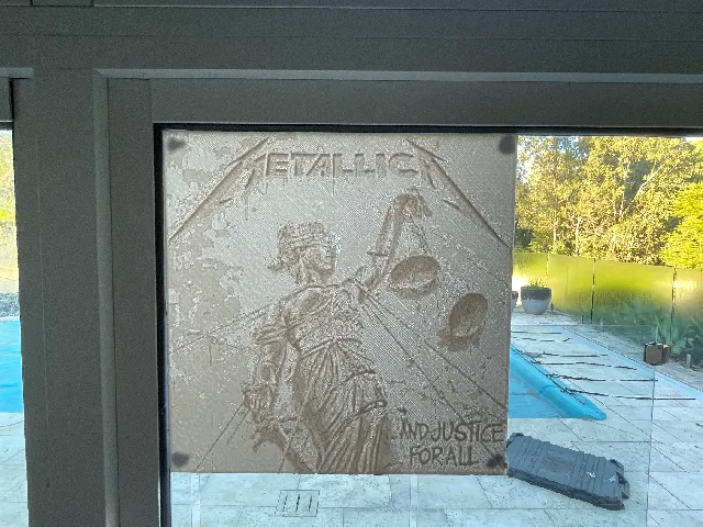 METALLICA ...AND JUSTICE FOR ALL LITHOPHANE