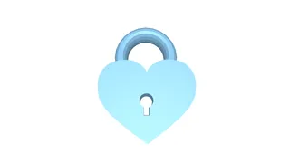 LOVE PADLOCK - keychain