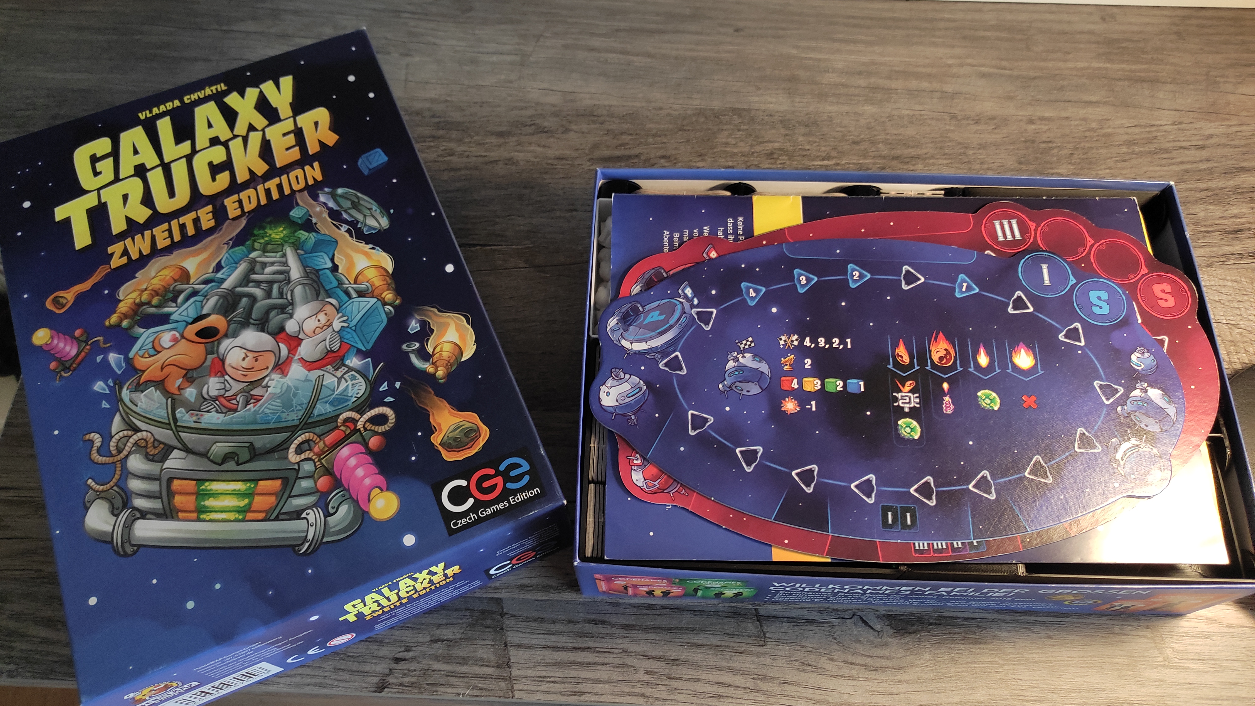 Galaxy Trucker Board Game Insert No Extension Addon