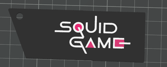 Logo Squid Game Keychain