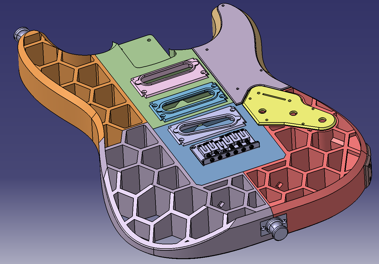 Clodocaster ST - 3D printable guitar — miniatura 2