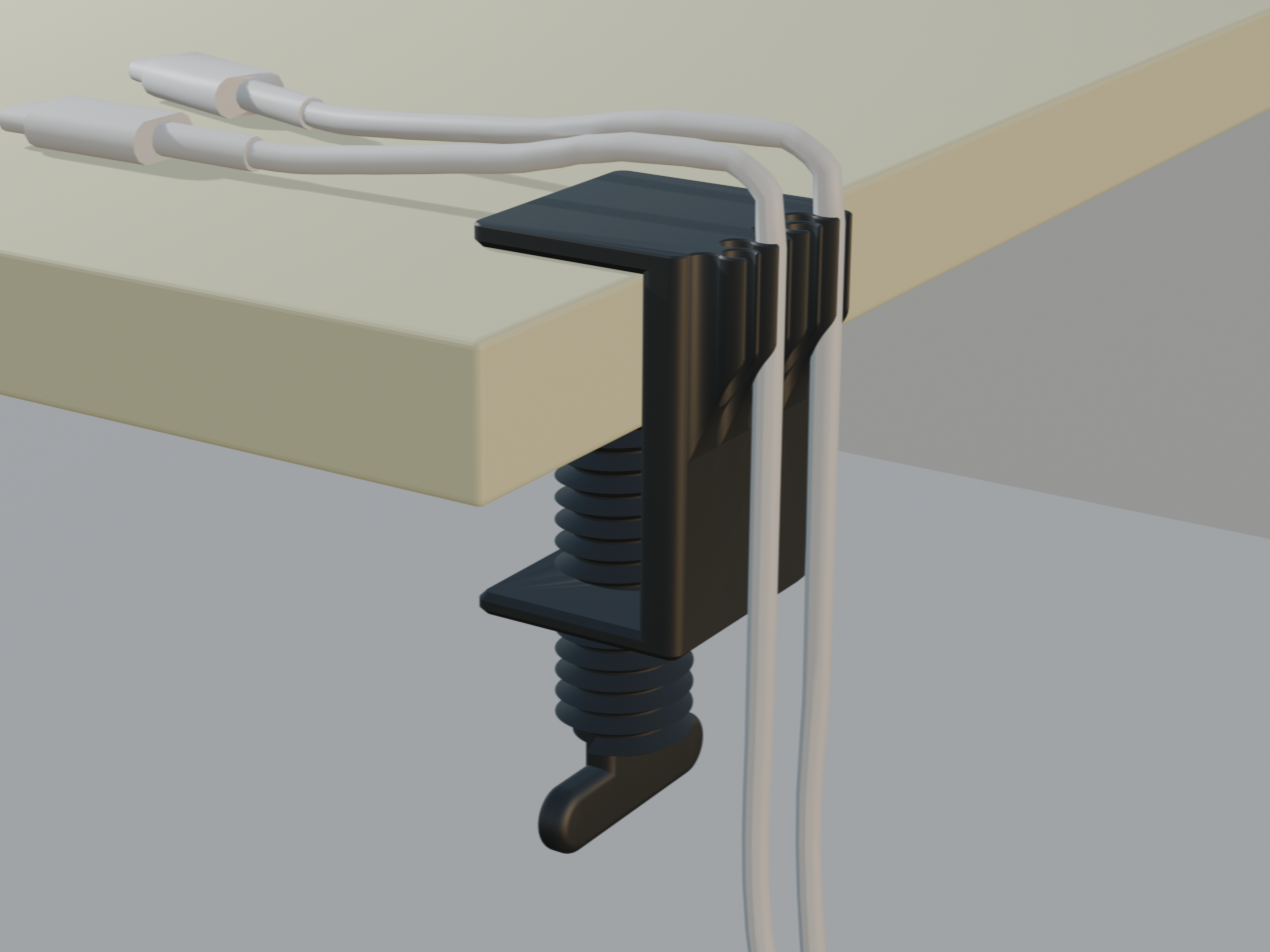 Adjustable 7-cable holder; One size fits all