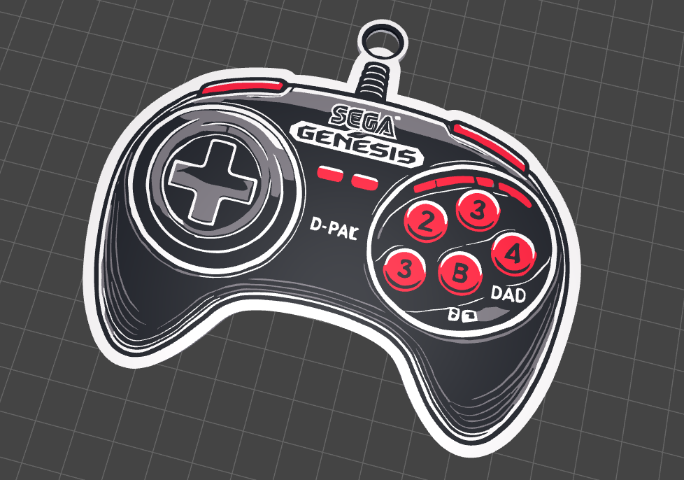 Sega Genesis Keychain