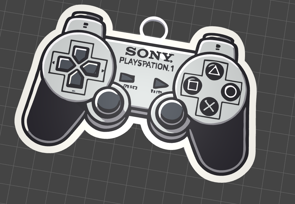 Ps1 Controler Keychain