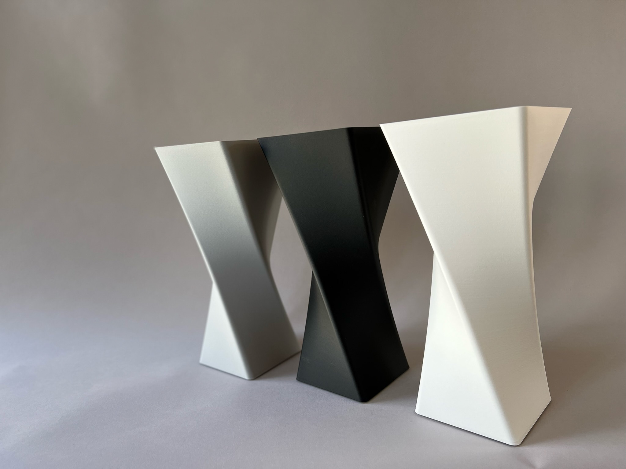 Table vase Cube - Grey — thumbnail 3