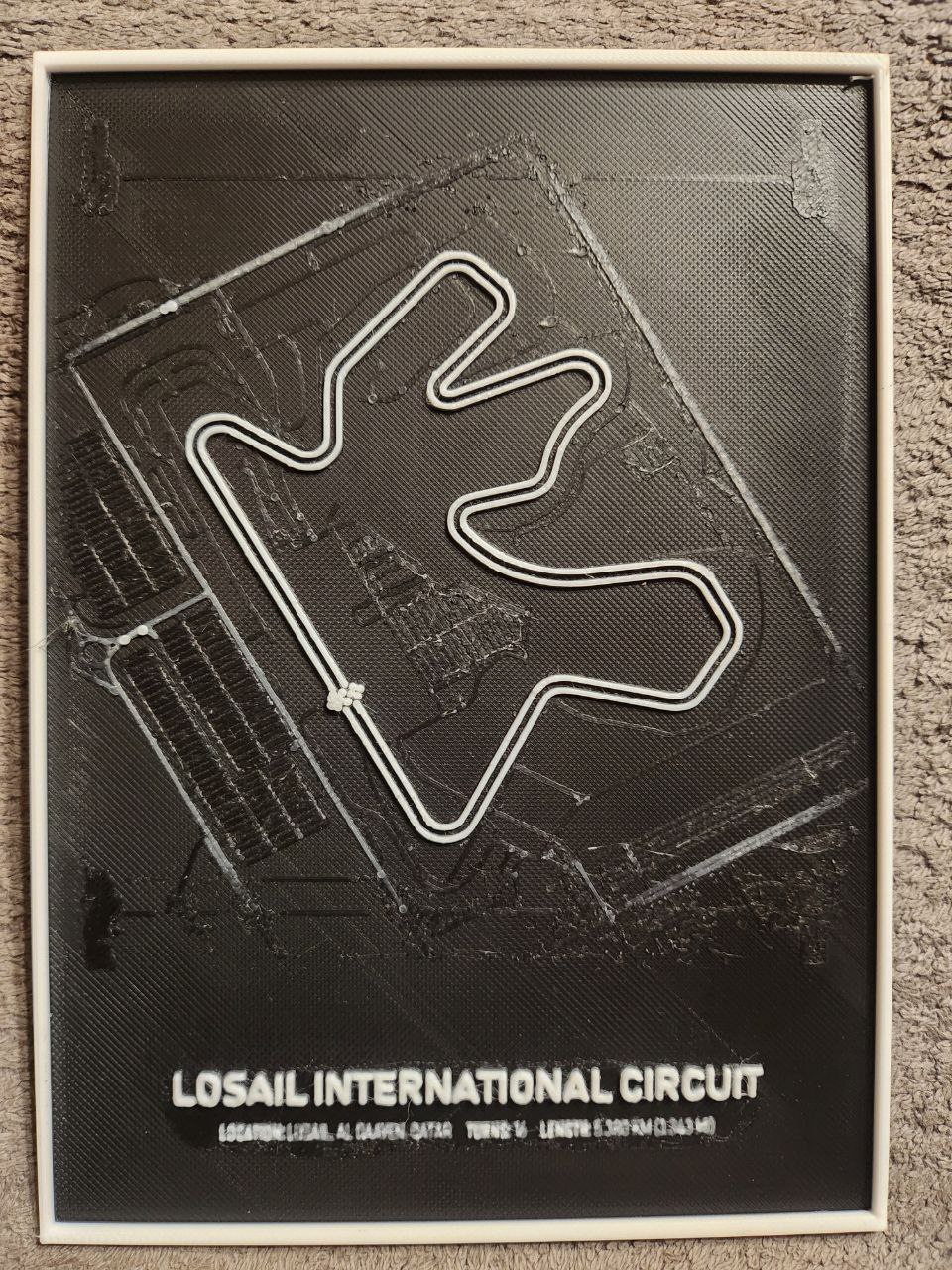 Losail International Circuit - Quatar F1 Circuit - HueForge