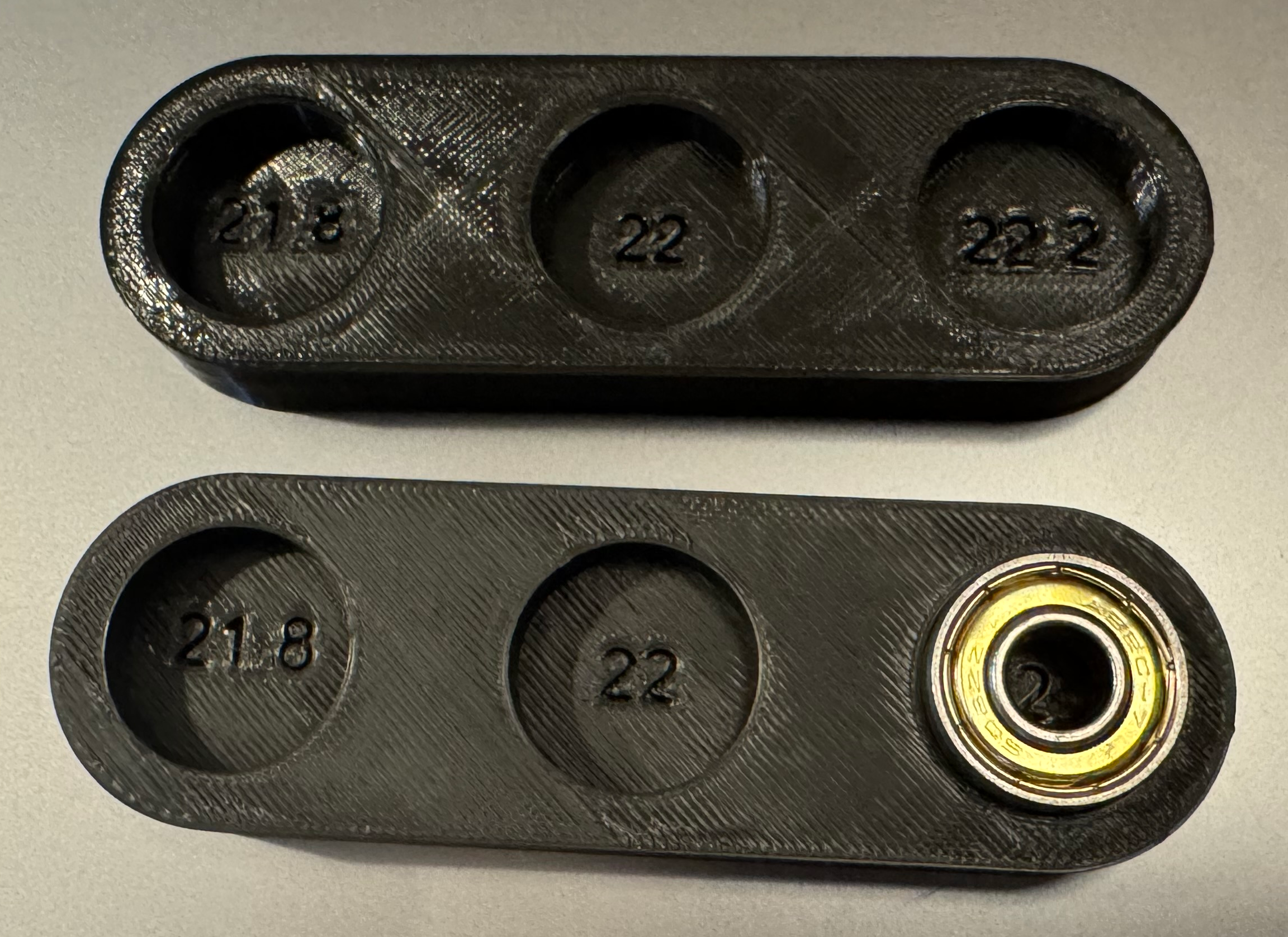 jauge de test pour roulement 608 diamètre extérieur