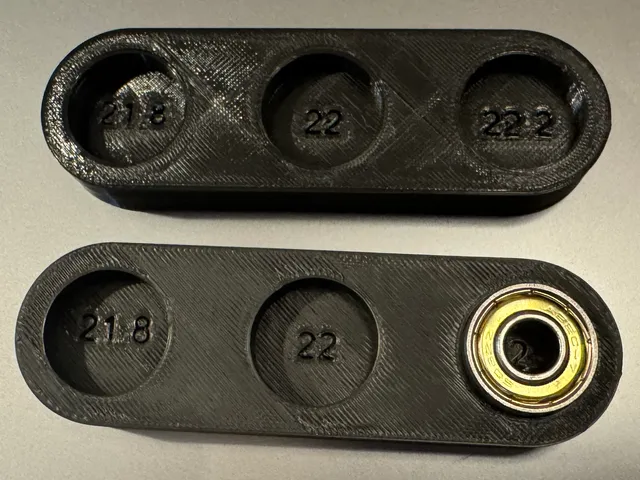 jauge de test pour roulement 608 diamètre extérieur