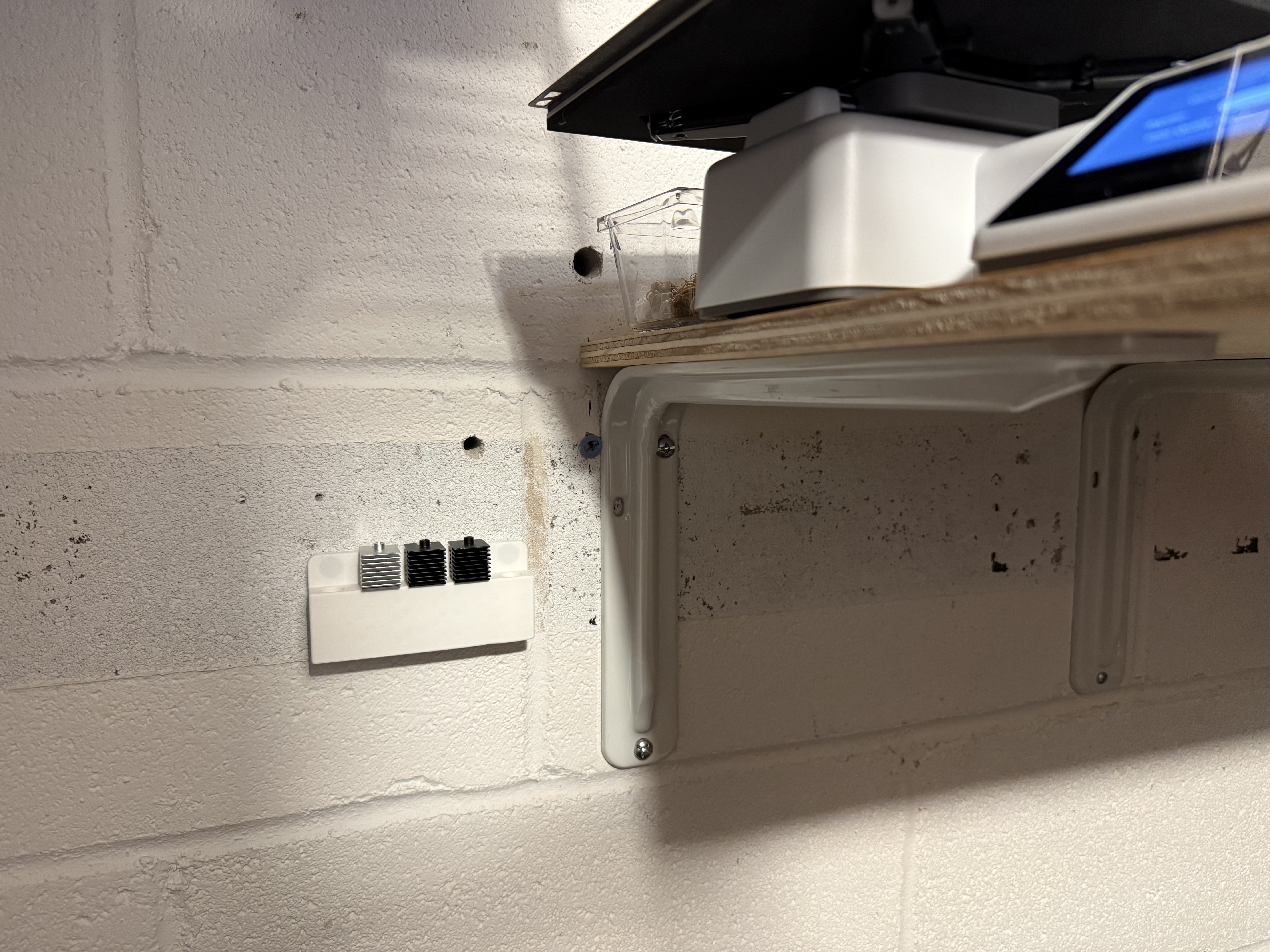 Wall Mount Hotend (Nozzle) Holder for Bambu A1 and A1 Mini