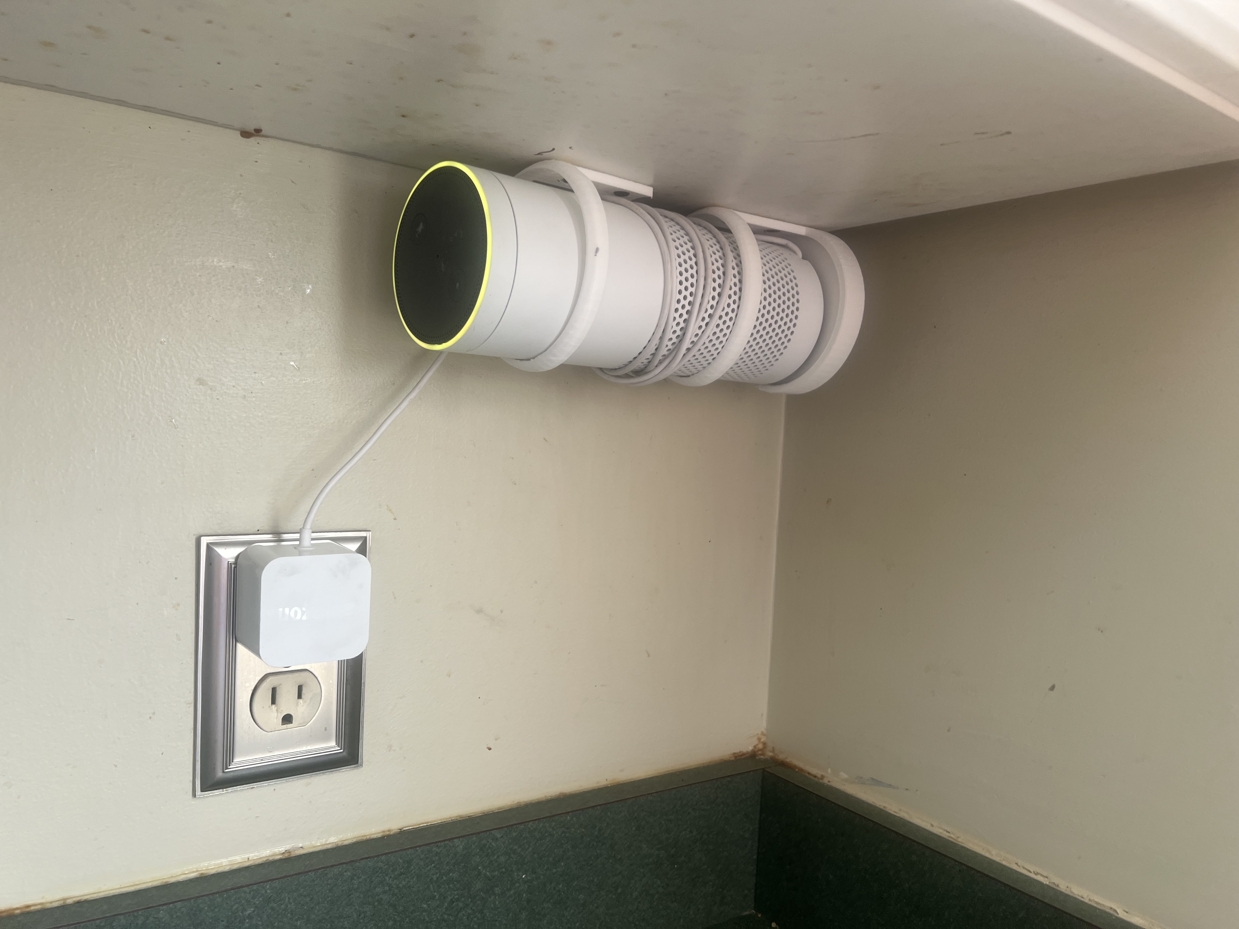 Amazon Echo 1st and 2nd generation wall mount under cabinet