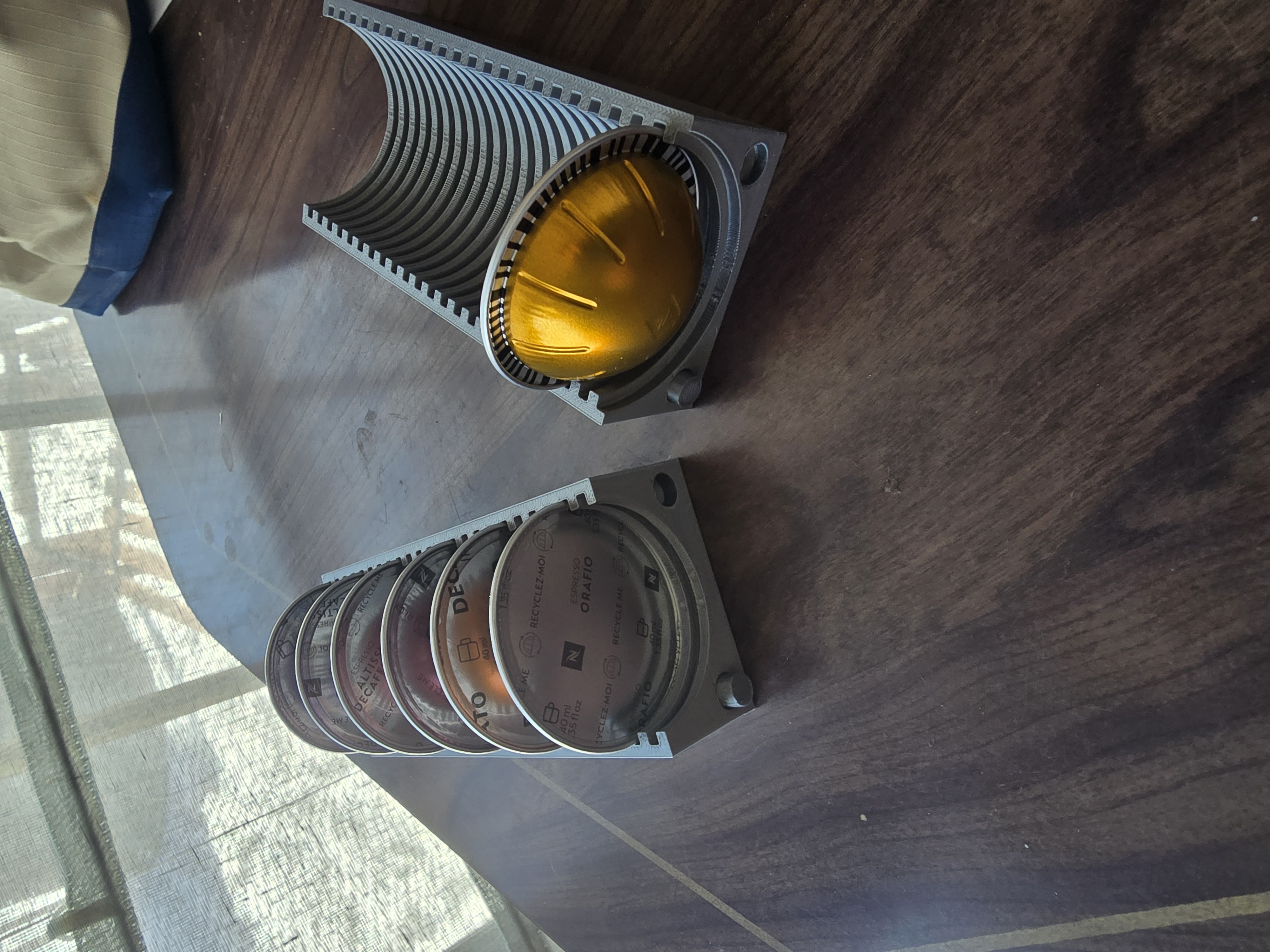 Nespresso Vertuo Pack Holder with alignment pegs