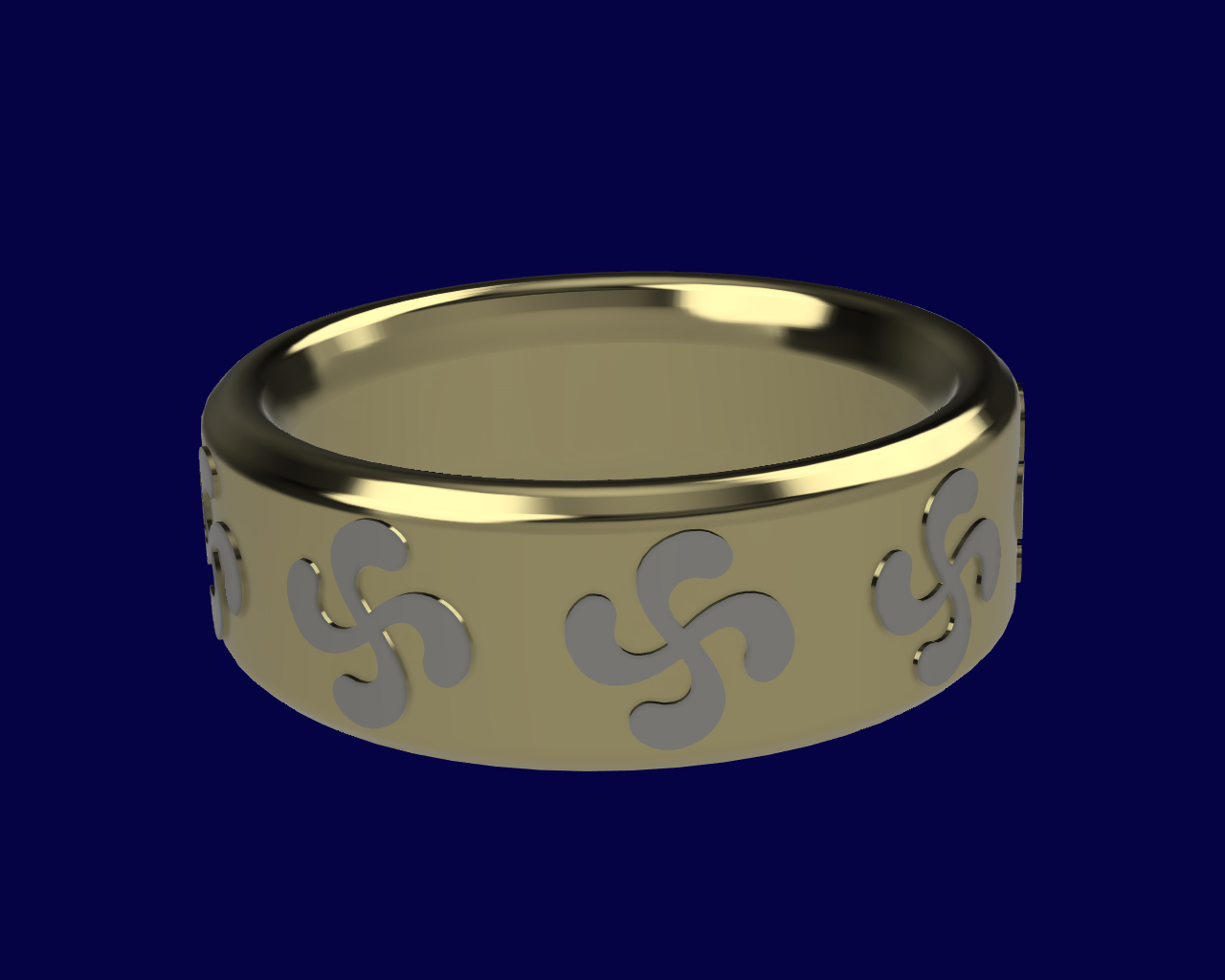 Basque cross ring  24mm