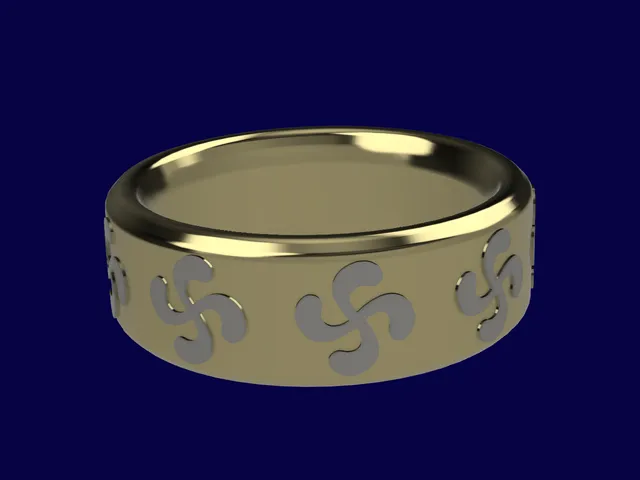 Basque cross ring  24mm
