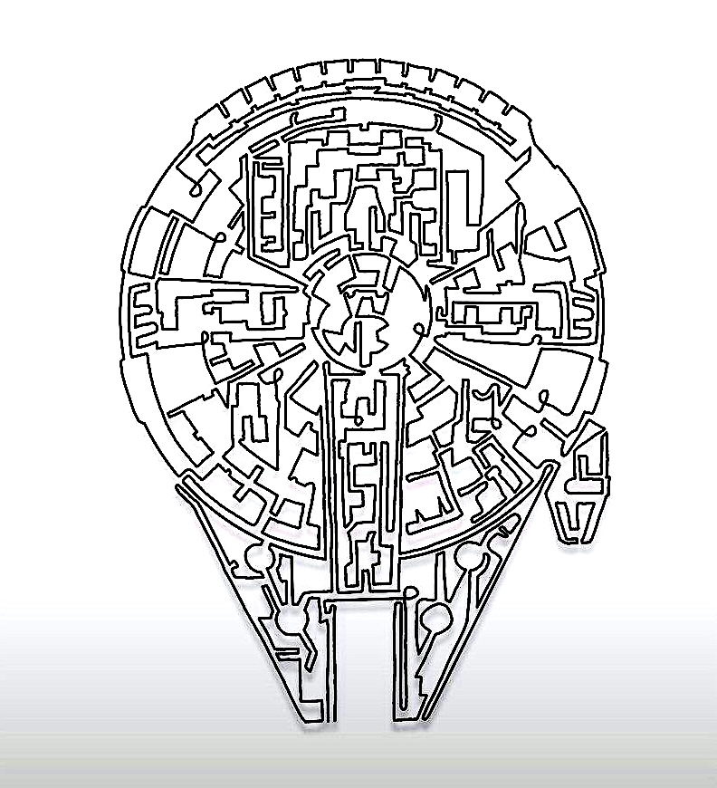 Star Wars Wall Art Millennium Falcon