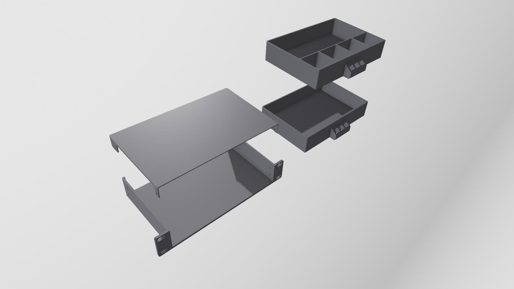 10 inch Rack Shelf Drawers