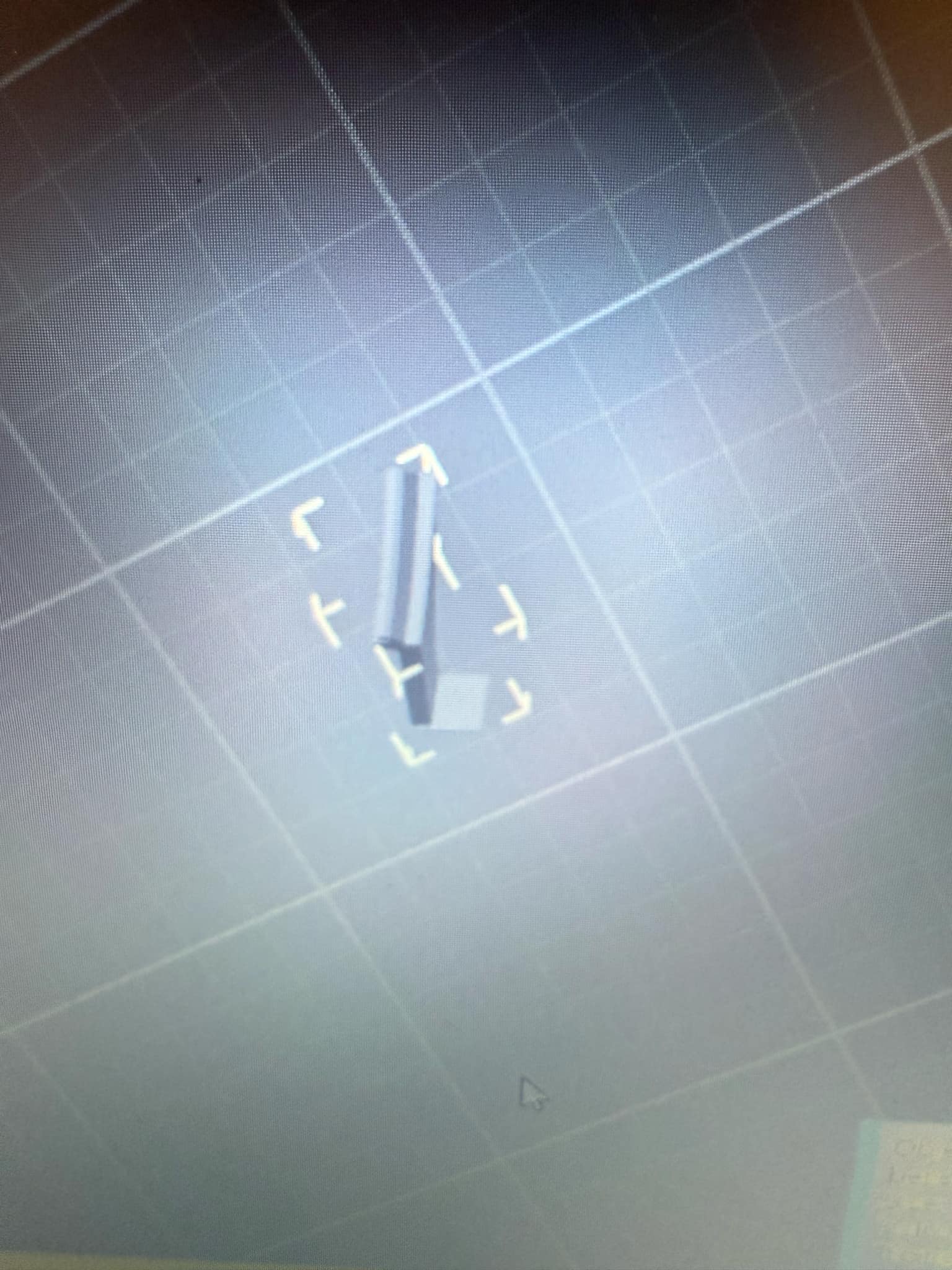 leg with a bracket to screw down