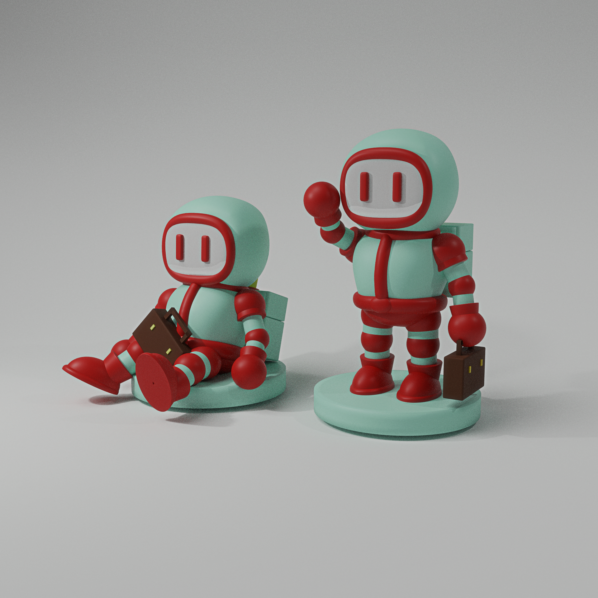 Astrosky  Tabletop Robot Miniature Art Toy