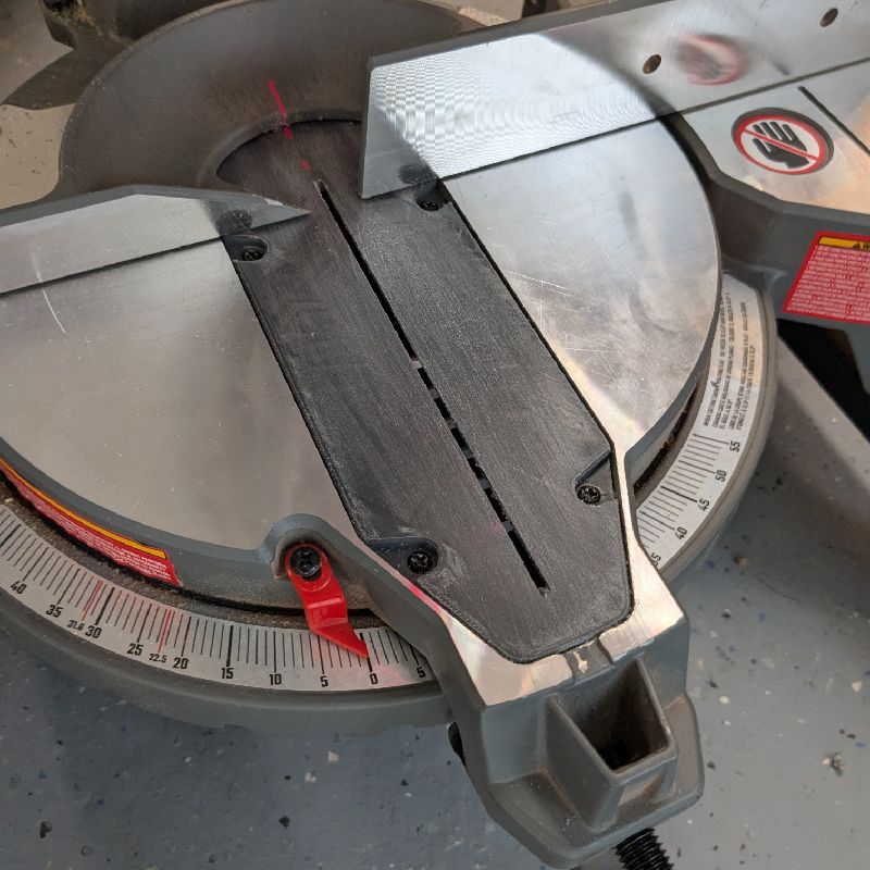 Craftsman Folding Miter Saw (CMXEMAR120) Zero Clearance Insert by