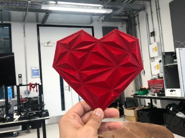 Geometric Heart wall art