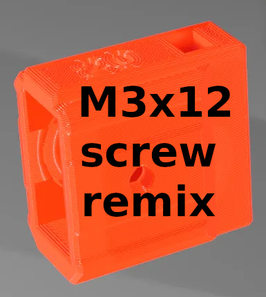 MK3S+ X tensioner M3x12 screw