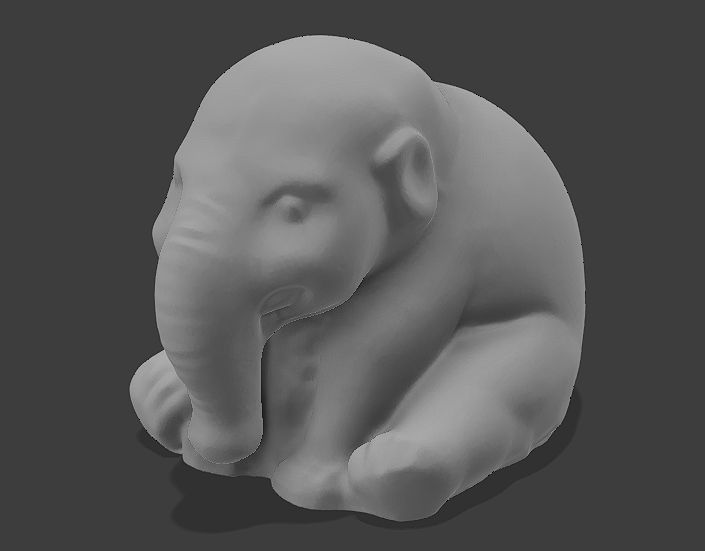 Cute Baby Elephant Sculpture Decor