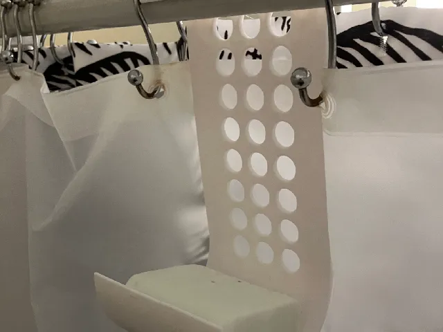 Shower Rod Soap Holder