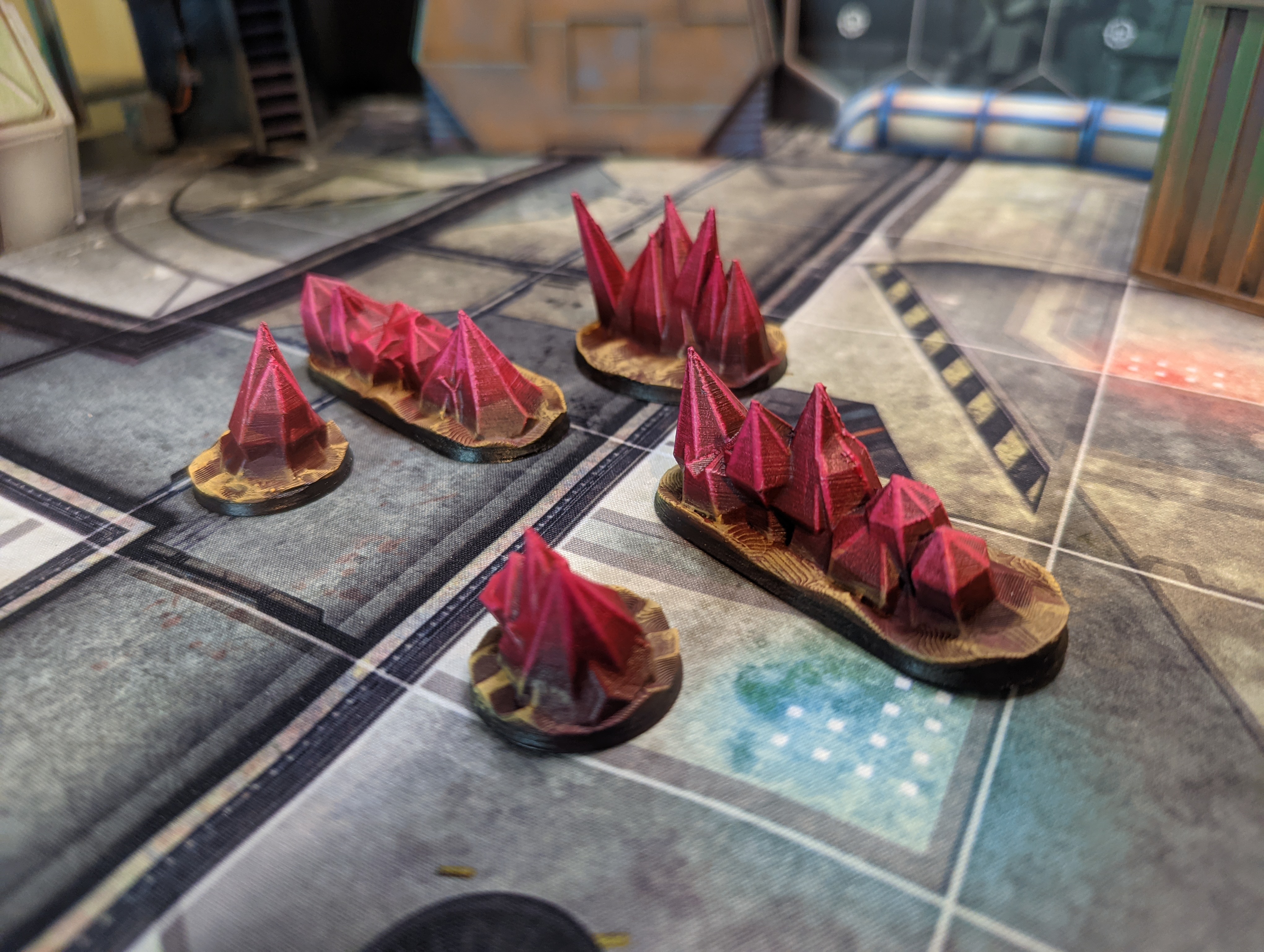 Red Crystal Terrain Set