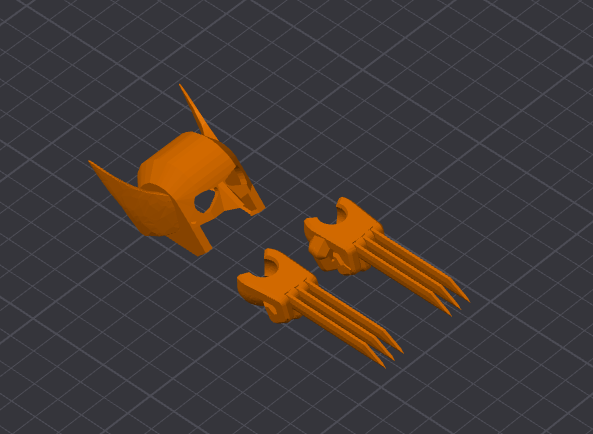 Dummy 13 Wolverine Mask and Claws resize 250%
