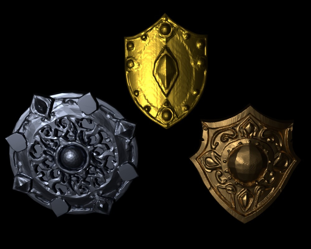 SET of Wargame Shields DnD Scale