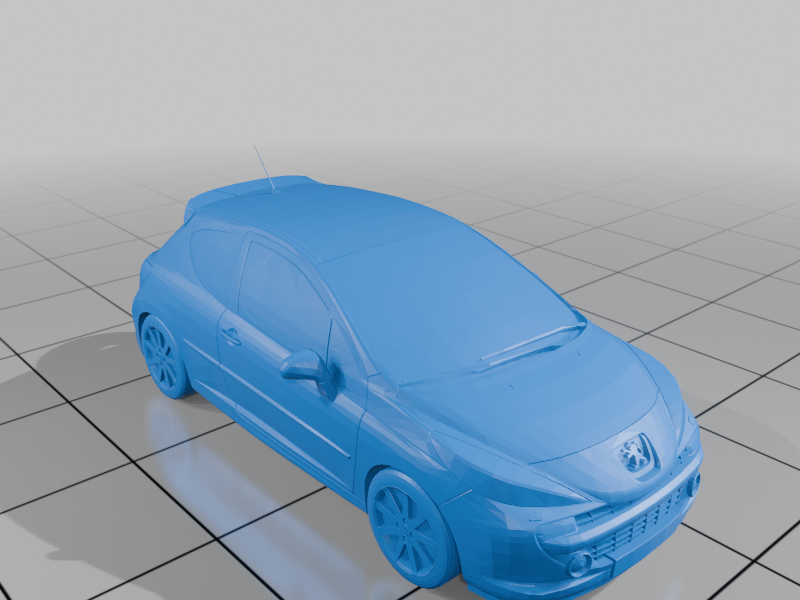 3D Peugeot 206 Car Model