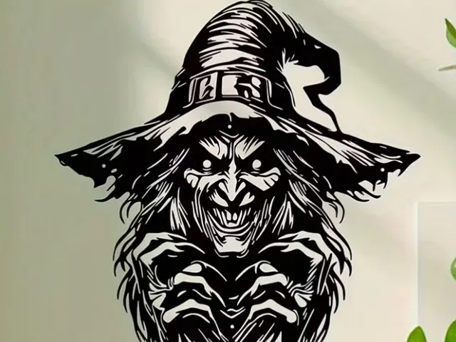 Gothic Witch Wall Decor