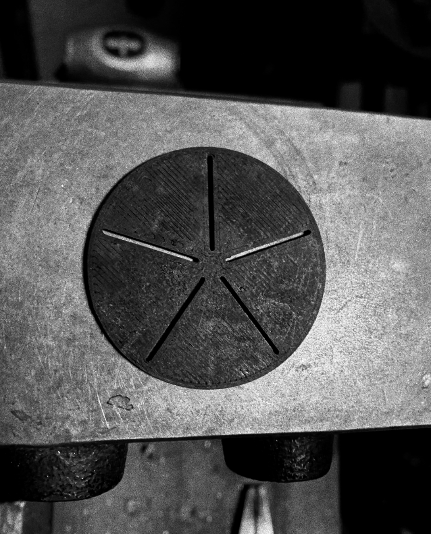 Radial Segment Marker Jigs - 5, 7, 8, 9 & 12 Spoke - Two Inch Amulet Fabrication & Decoration System Mark I