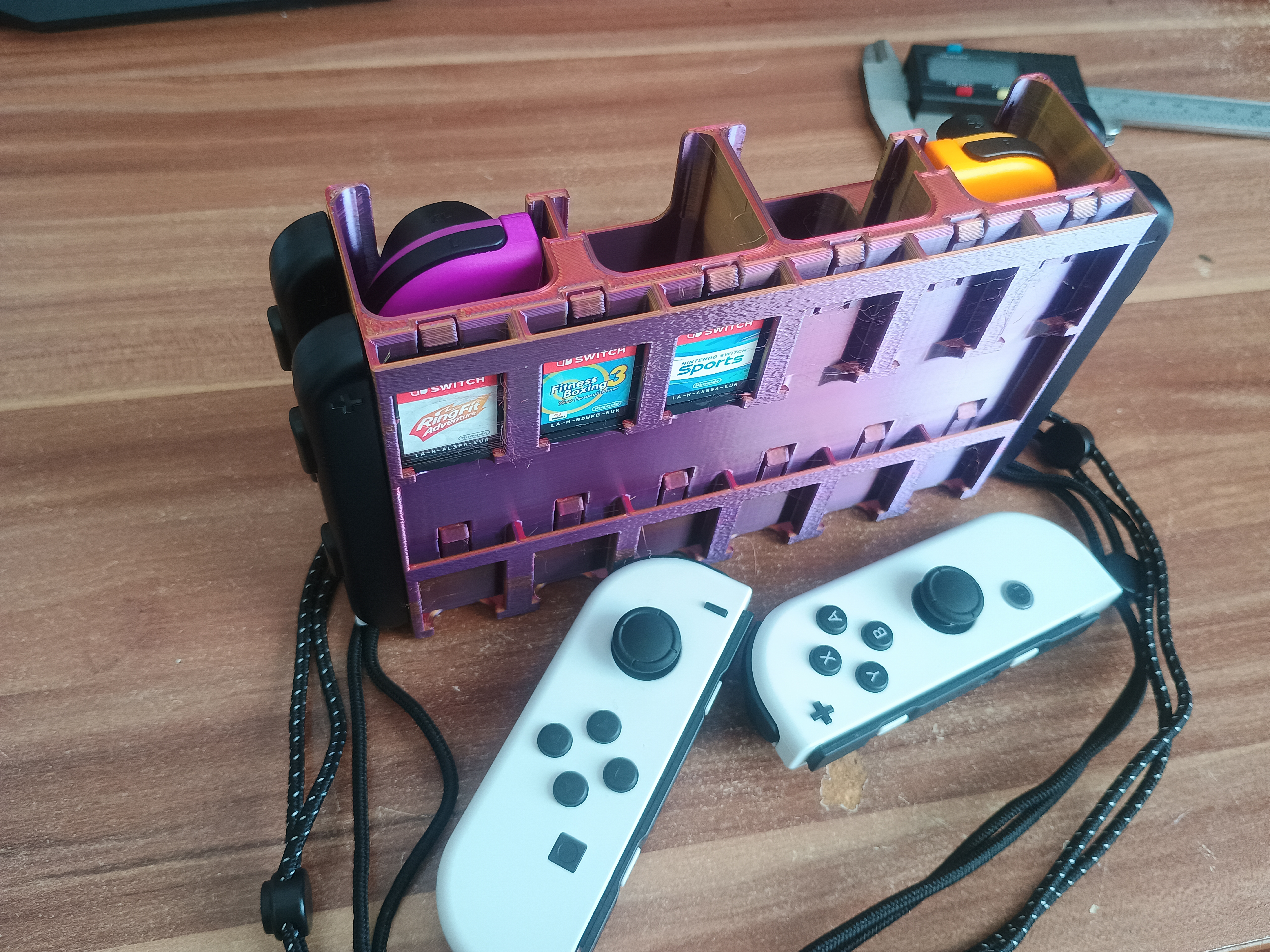 storage for nintedo switch joy cons, game cards , straps