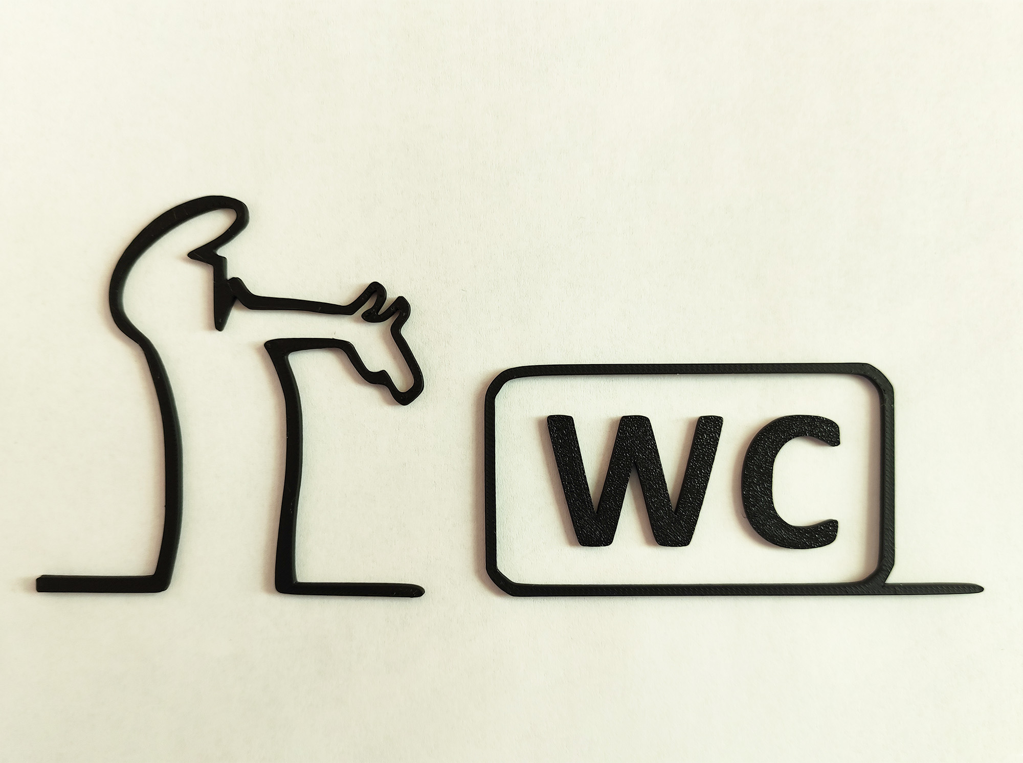 WC door hanger from the iconic cartoon "La Linea" Balum Balum.
