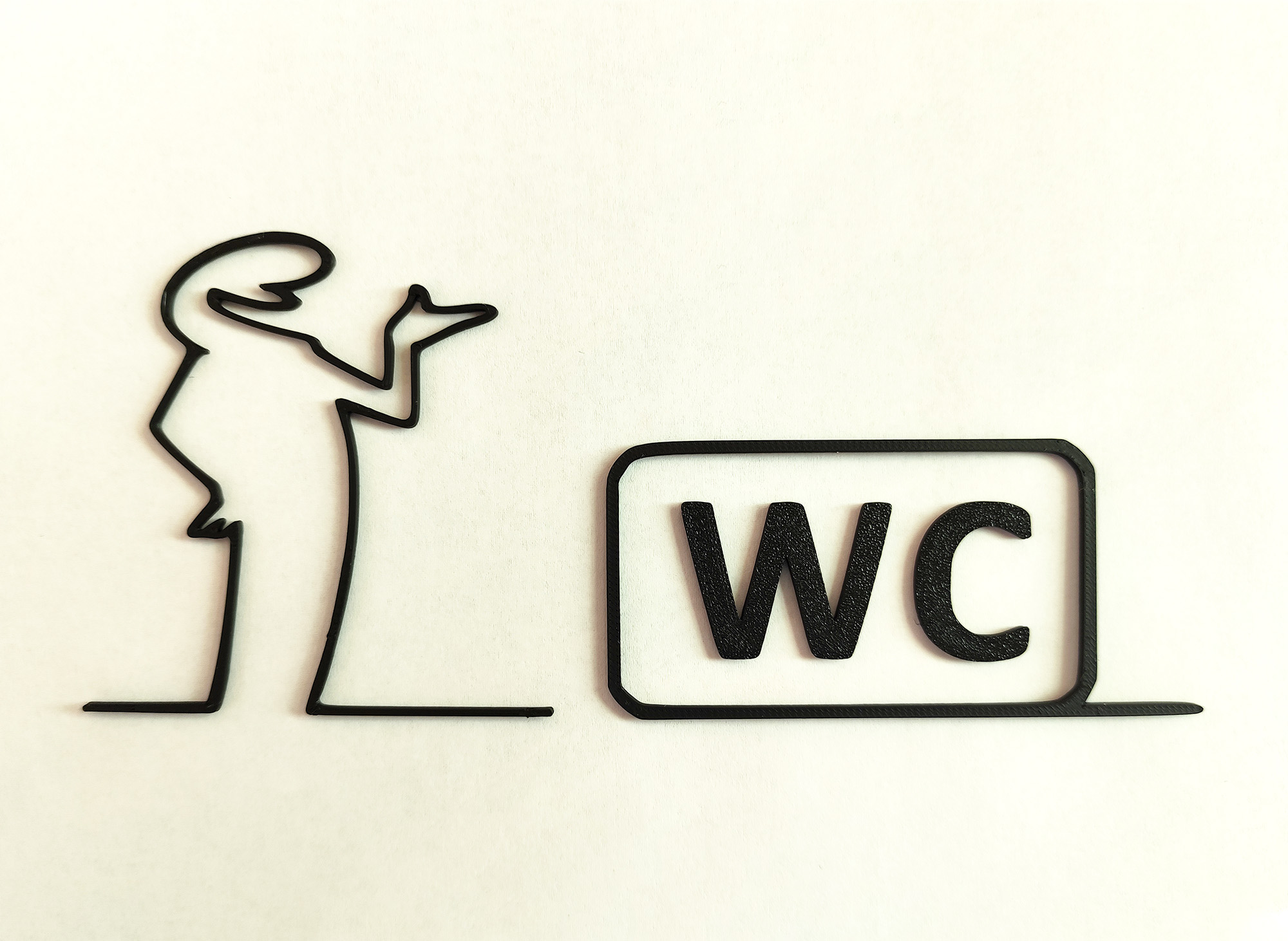 WC door hanger from the iconic cartoon "La Linea" Balum Balum.