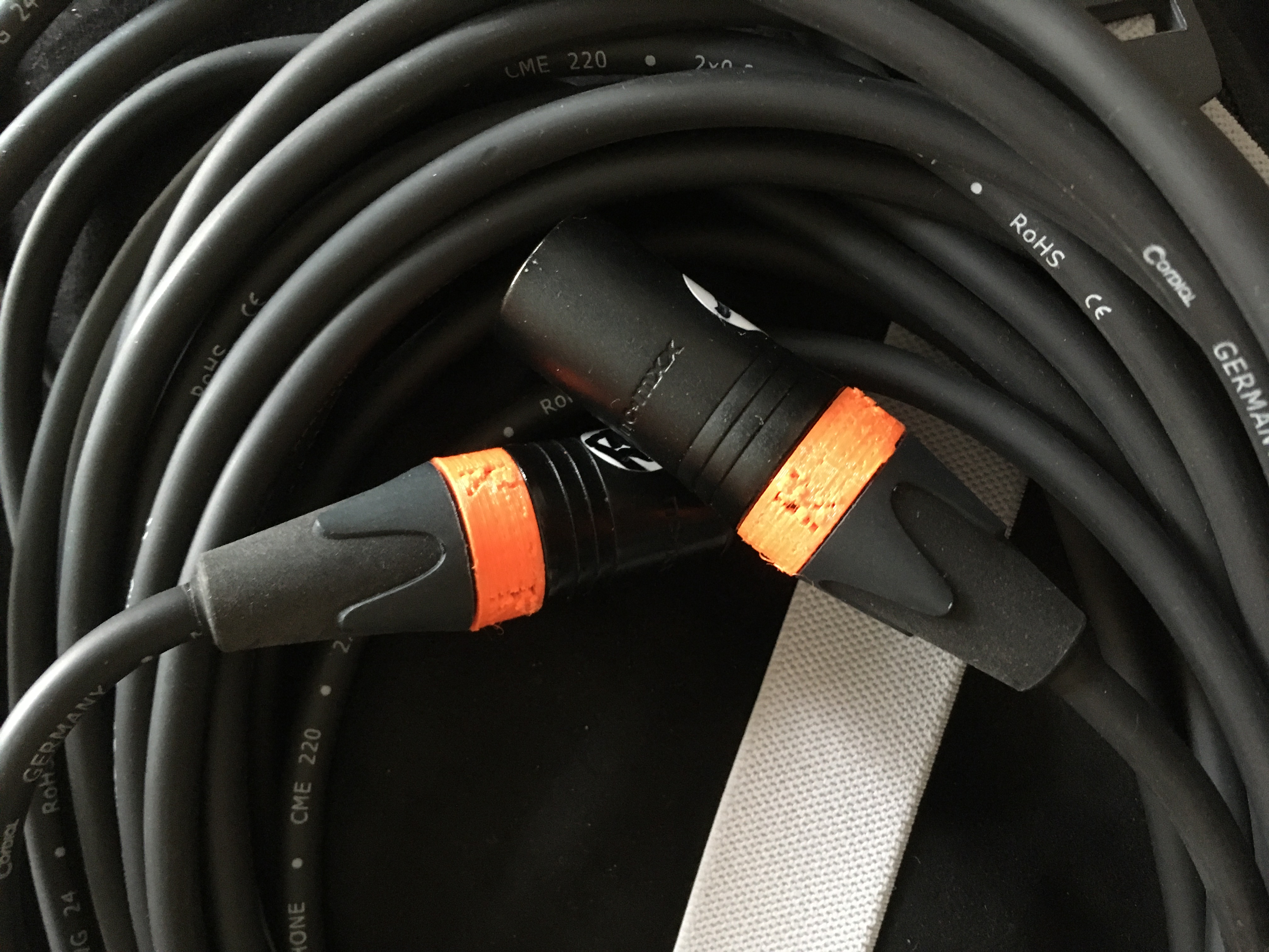 XLR connector Marker-Rings Left - Right