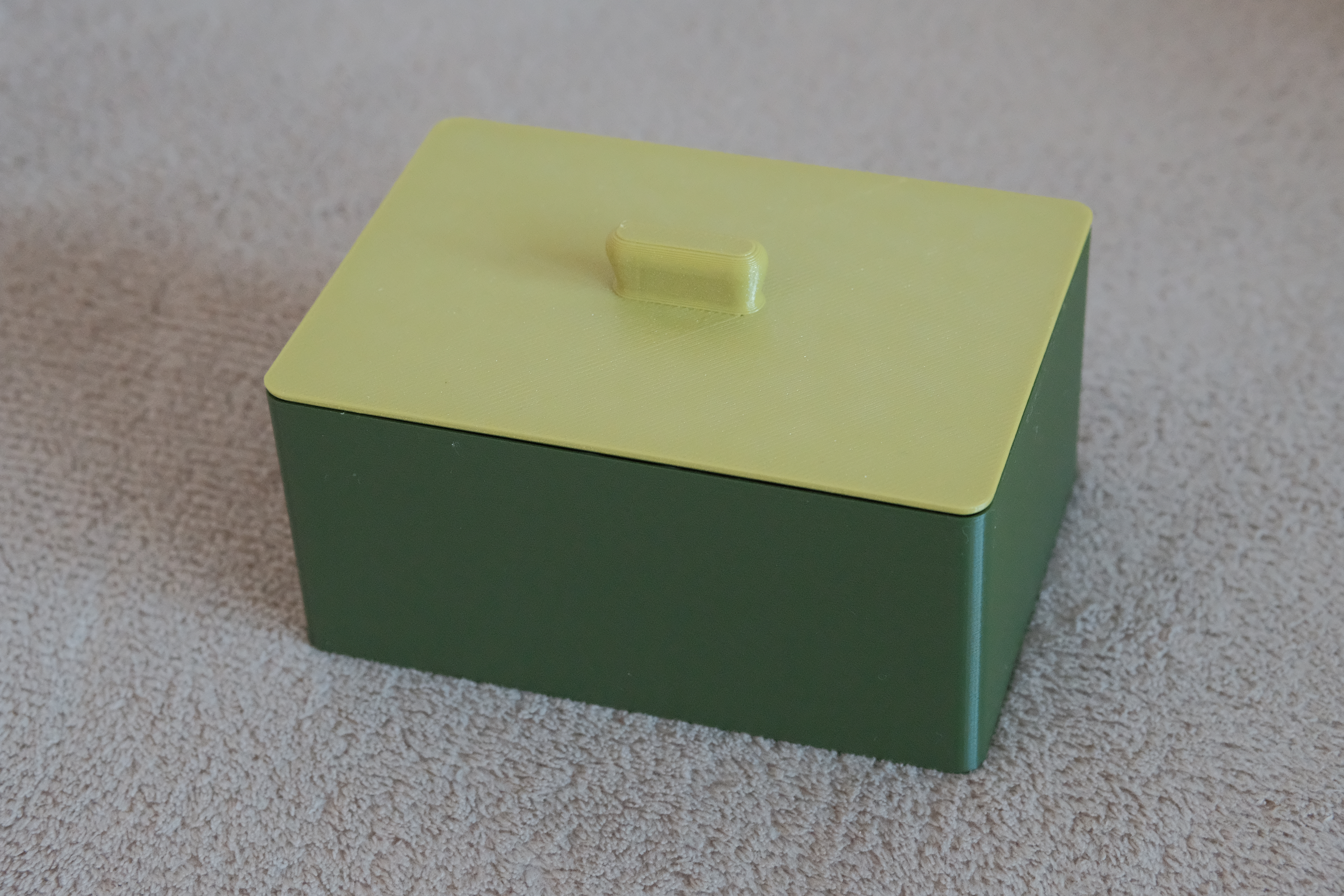Box with a lid, not just for cotton buds