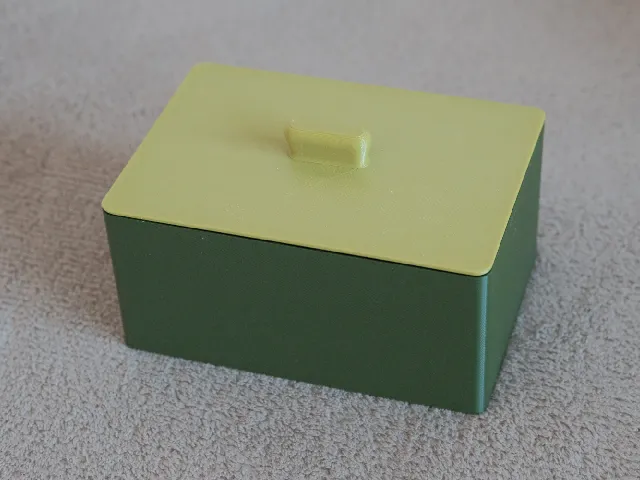Box with a lid, not just for cotton buds