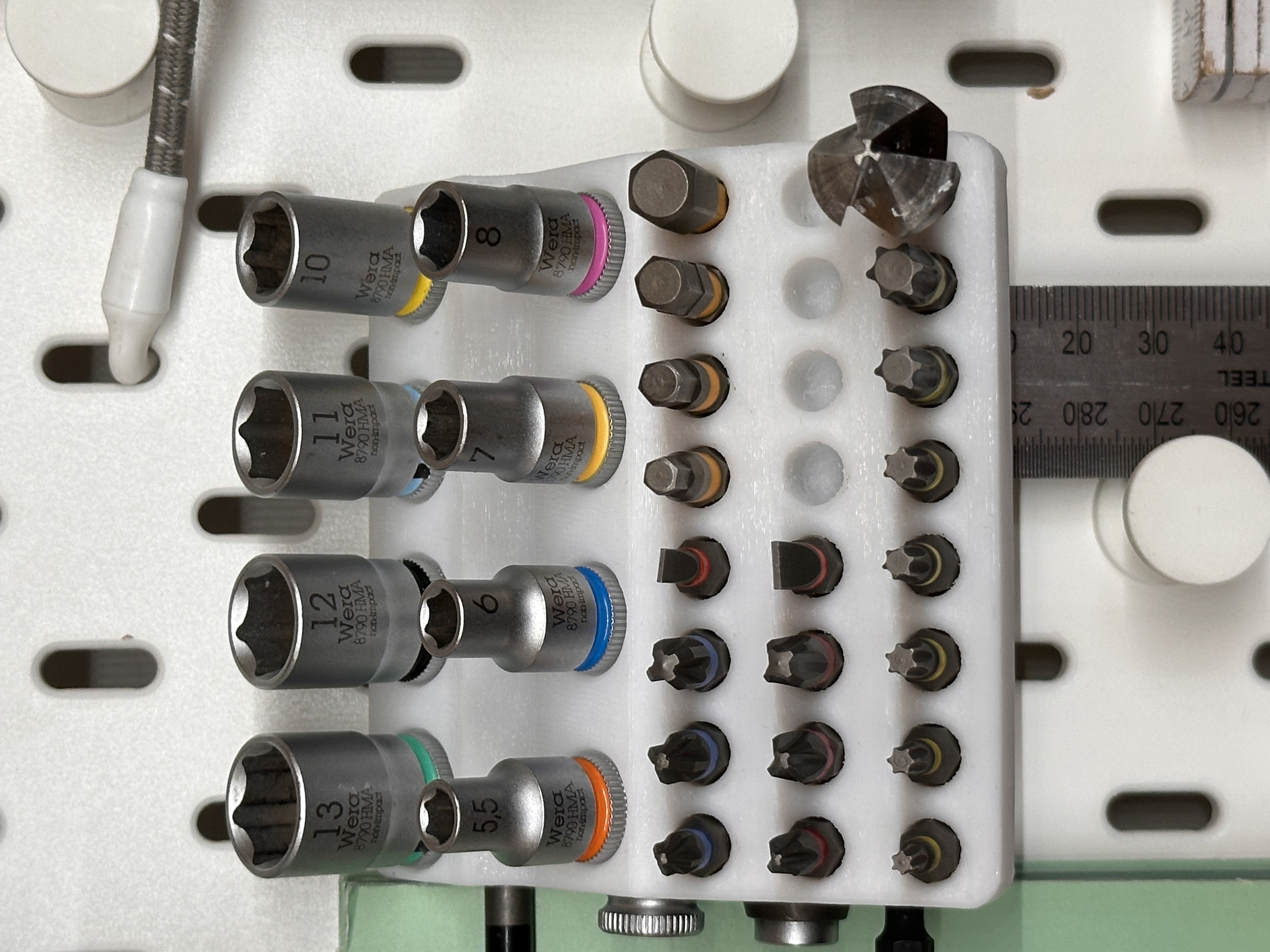 Ikea Skadis Wera Zyklop and Bit Storage