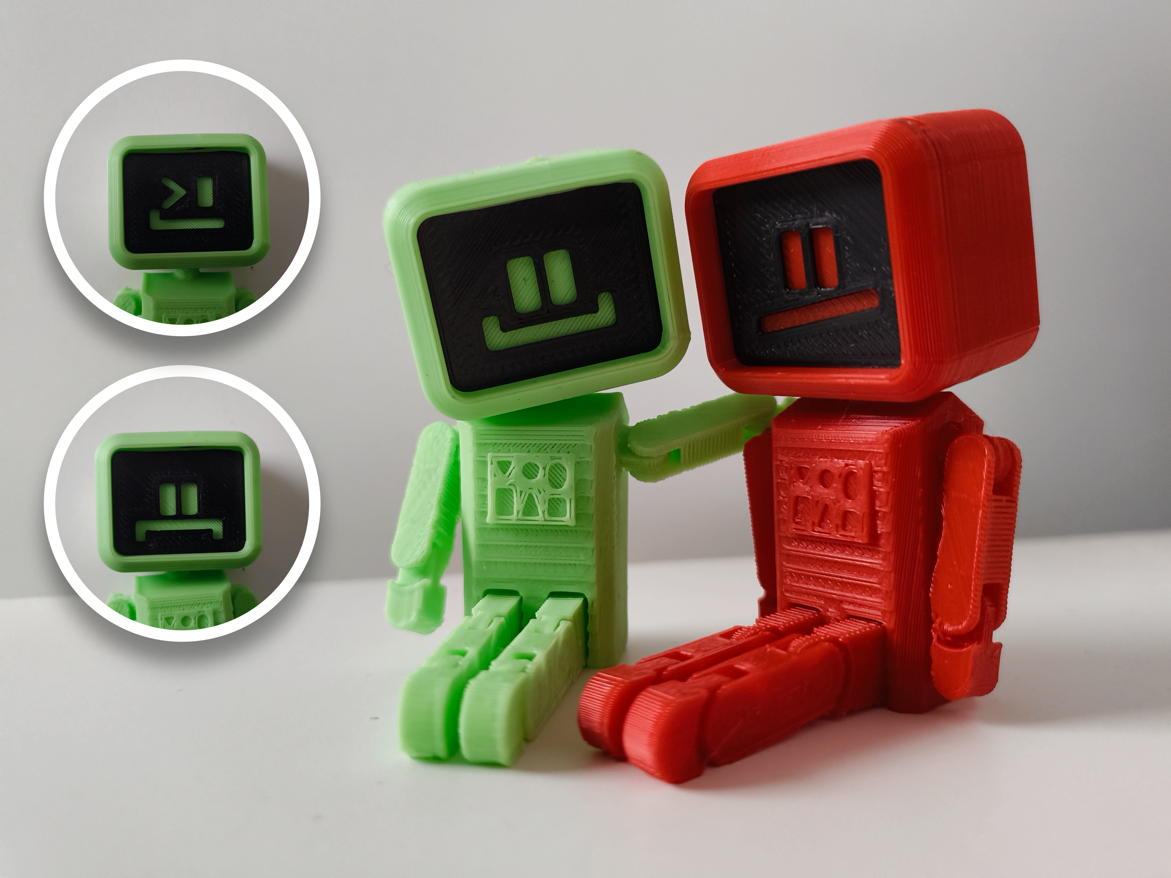 Articulated Robot with interchangeable face