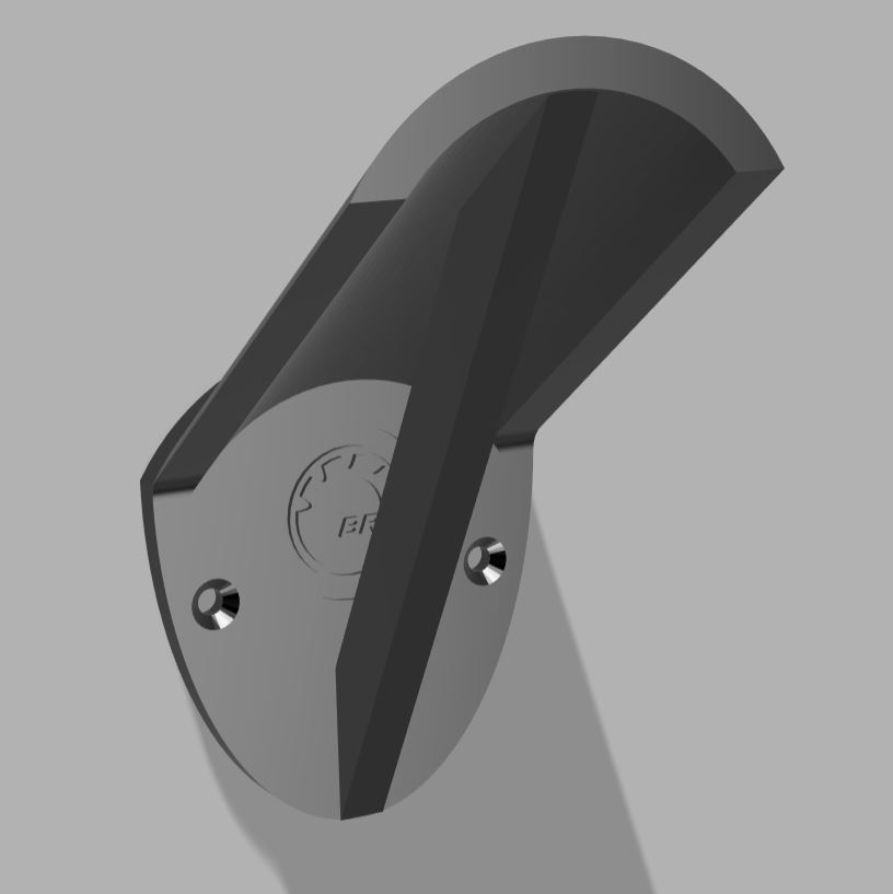 Helmet wall hook with BRP logo
