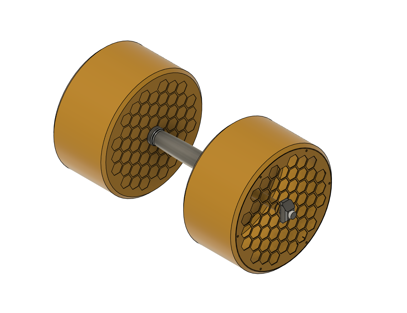 DIY 14.5kg concrete dumbell
