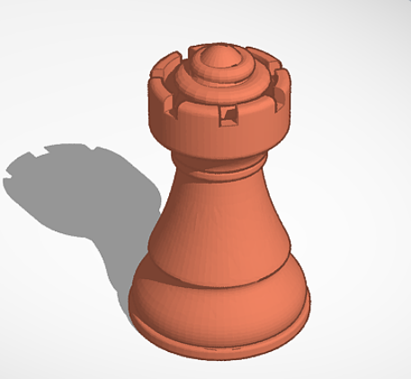 Chancellor Chess piece (repaired)