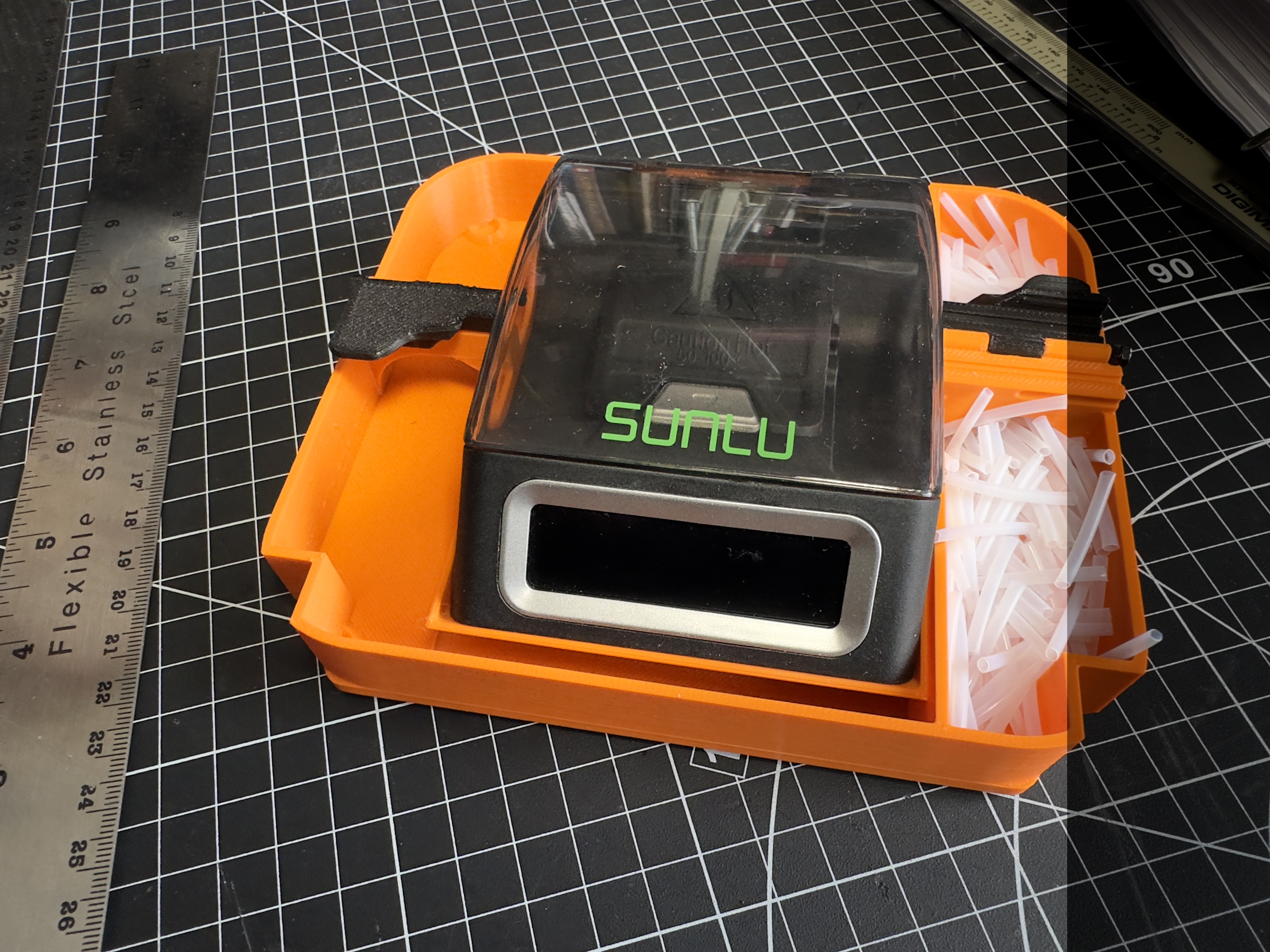 Filament Guides and tray for a SUNLU Filament Welder 3D model thumbnail